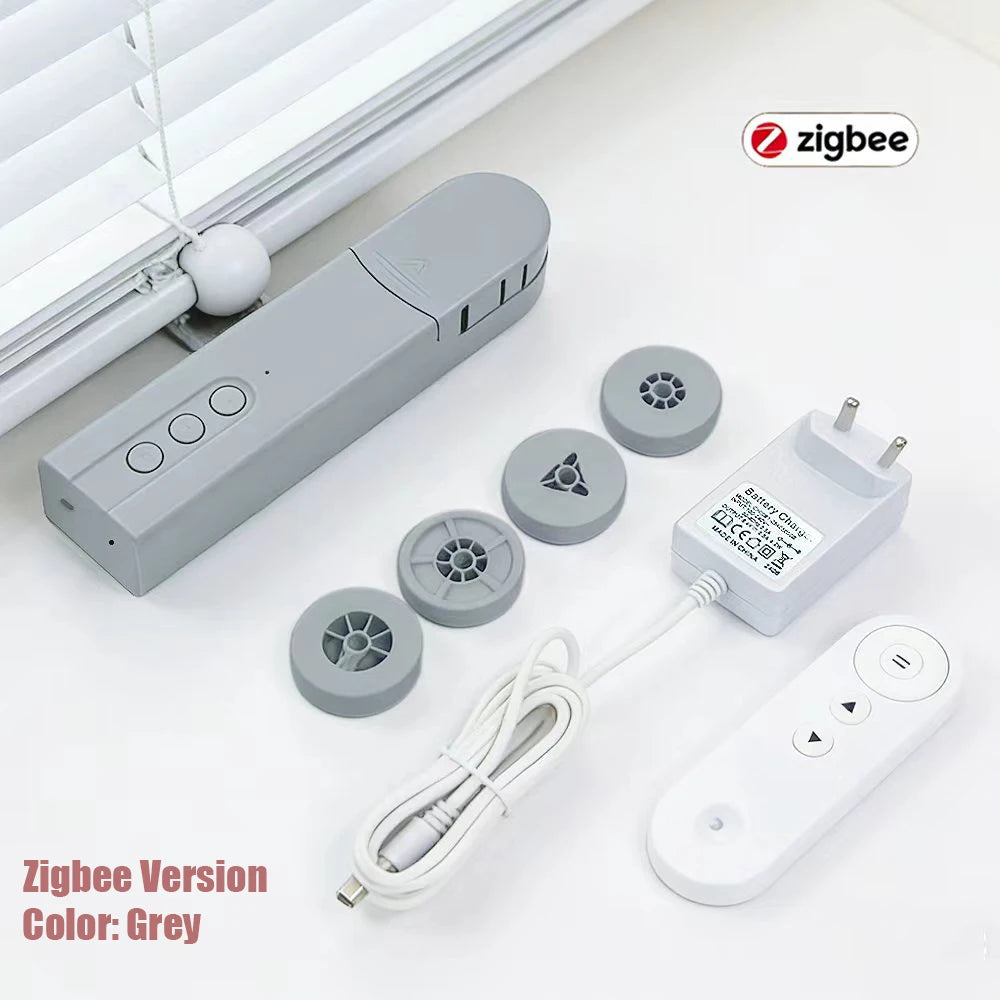 Motor Inteligente para Persianas Tuya WIFI Zigbee, Control Automático de Cortinas Eléctricas, Compatible con Alice, Alexa y Google Assistant