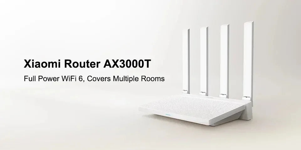 Xiaomi-enrutador AX3000T Original, 2,4 GHz, 5GHz, 1,3 GHz, CPU 2x2, 160MHz, WAN LAN, LED, conexión NFC para juegos de oficina en casa