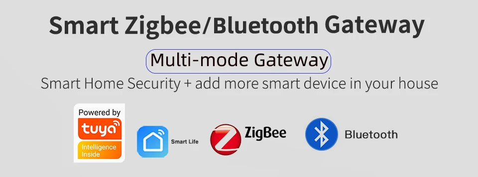 Puerta de enlace inteligente multimodo inalámbrica ZigBee Bluetooth Mesh Hub funciona con la aplicación Tuya Smart life Control por voz a través de Alexa Google Home
