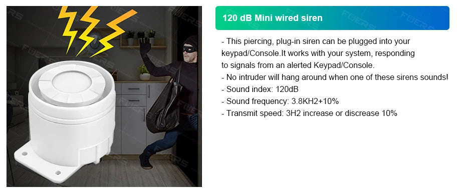Sistema de alarma FUERS para el hogar TUYA WIFI inteligente GSM alarma de seguridad Host con Sensor de movimiento de puerta Tuya aplicación inteligente control trabajo Alexa