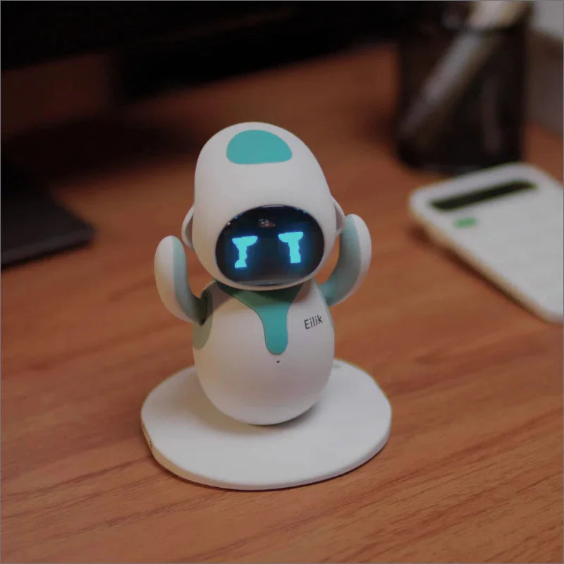 Robot inteligente Eilik Original, automatización electrónica, Robot Ai, interacción emocional, modo Vocal múltiple, bonito regalo azul y rosa