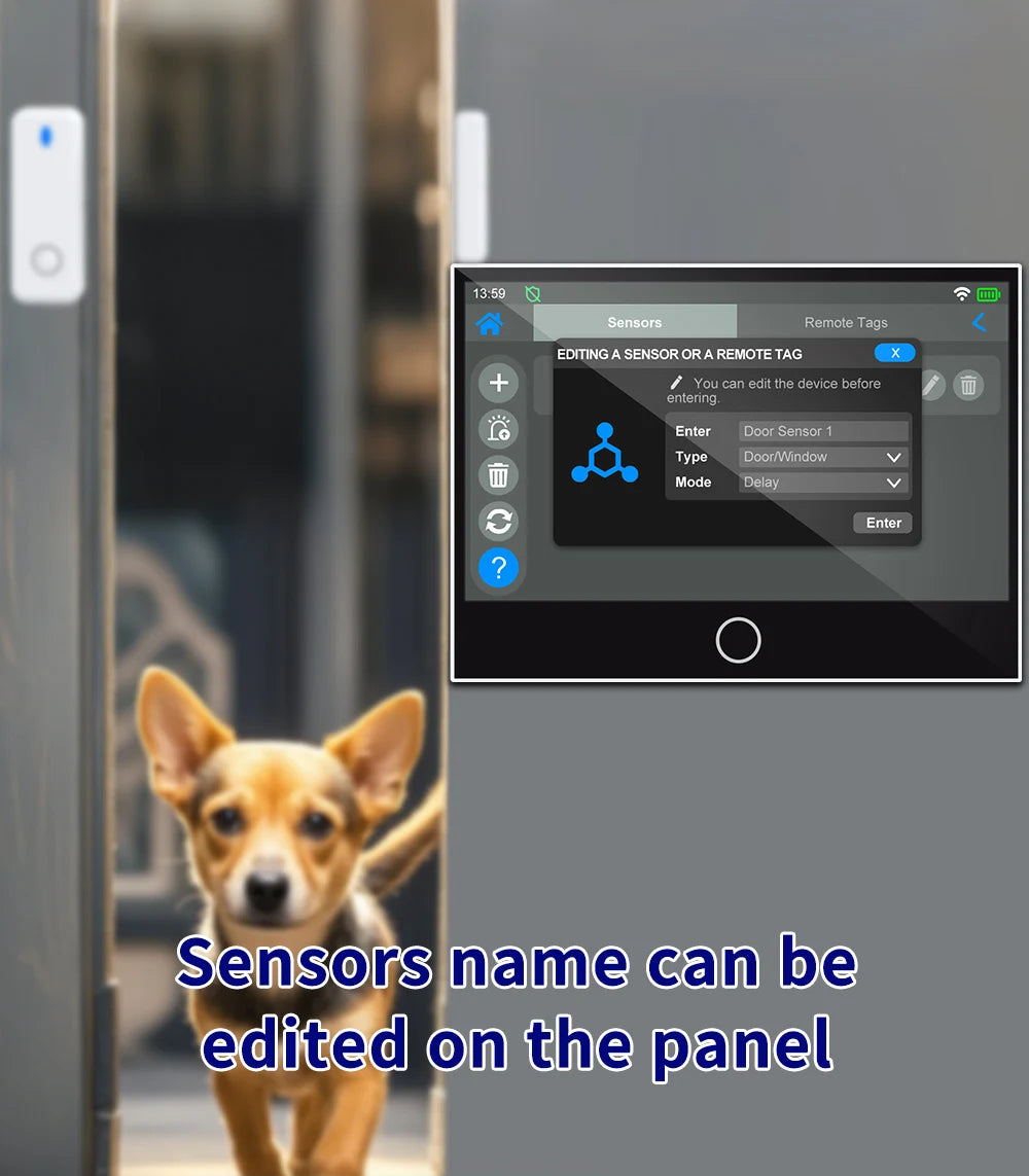 KERUI Tuya WiFi + sistema de alarma para el hogar 4G con Panel de pantalla táctil grande de 7 pulgadas conjunto de alarma FSK / ASK para protección de seguridad del hogar G70