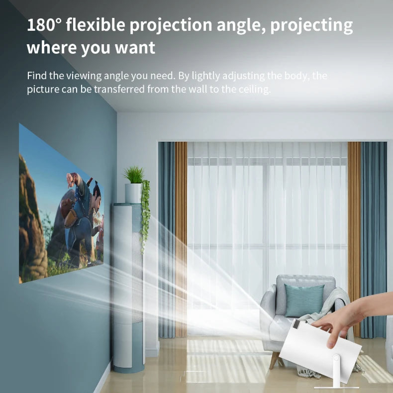 Proyector de juegos portátil original, consola de videojuegos retro inalámbrica, proyector 4k para cine en casa con Android 13, con Bluetooth y wifi.