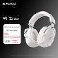 Auriculares Inalámbricos para Juegos MCHOSE V9 Turbo + con Sonido Envolvente 7.1 de 60 mm, Auriculares Profesionales para Esports con Base de Carga RGB